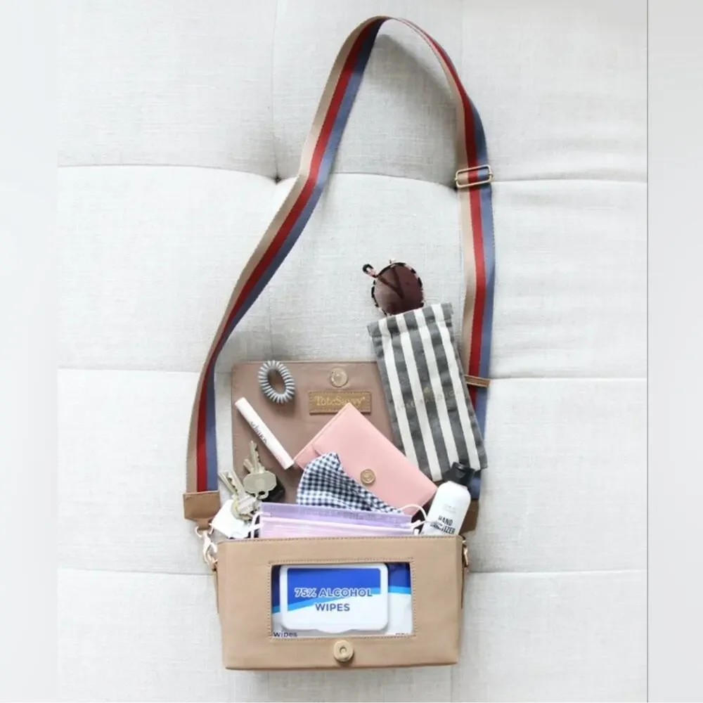Tote Savvy Change Kit + Mini Crossbody in Khaki NEW